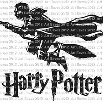 Flying Harry Potter Vinyl Decal