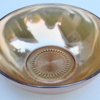 Carnival Ware Iridescent Glass Bowl