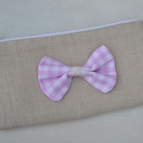Linen & Bow Zippered Pouch