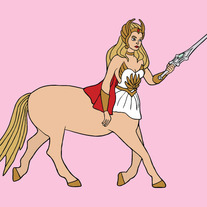 She Ra centaur, 5x7 print