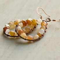 Geode Gemstone Earrings