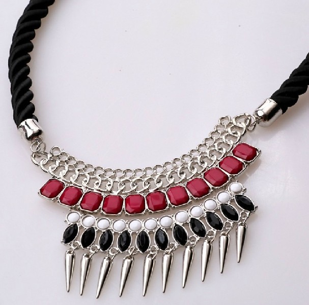 Silver Spike Statement Necklace · We Are Forever Girl · Fashion Online Shop