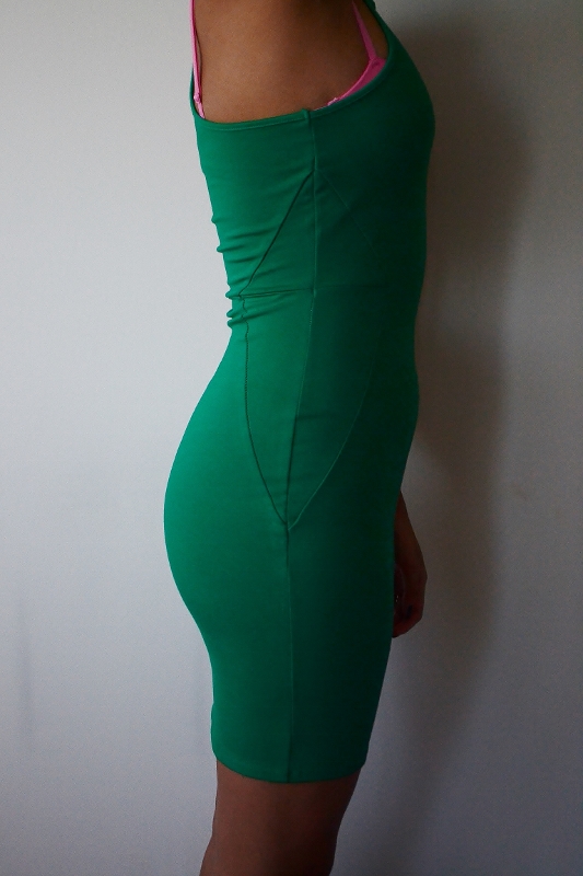 emerald green bodycon dress