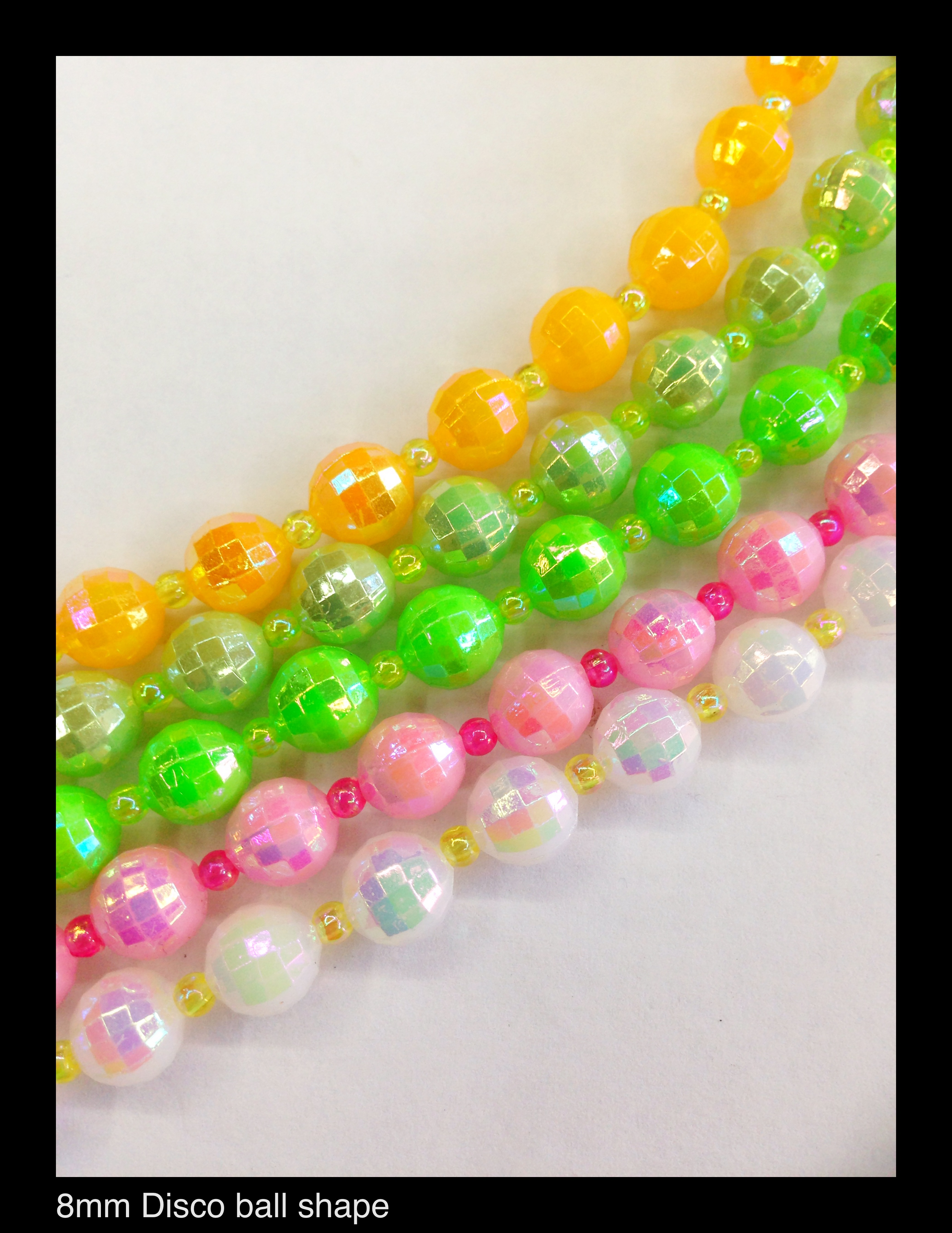 8mm Disco Ball beads (10 strands) · BEADSHINES · Online Store Powered