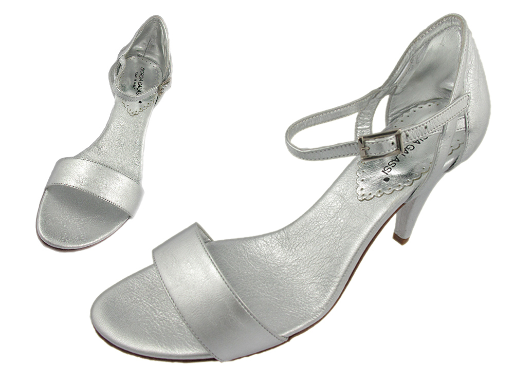 silver shoes size 9