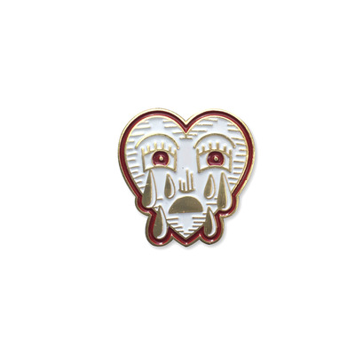 Grimm heart lapel pin
