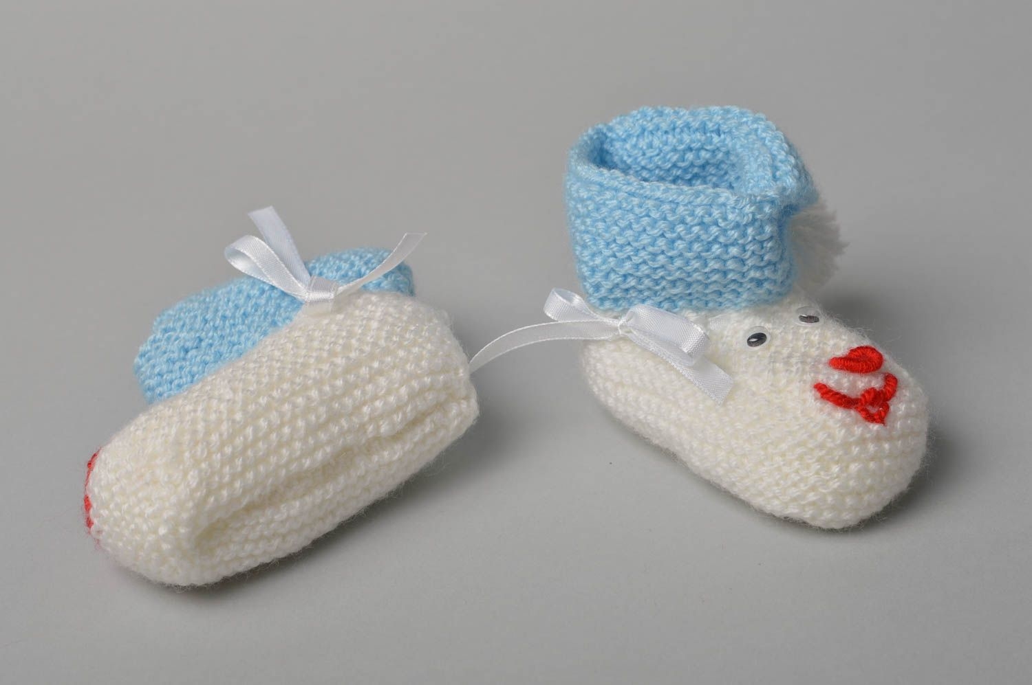 hand crochet baby booties