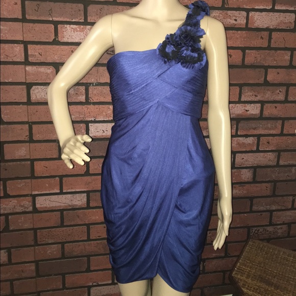 one shoulder tulip dress