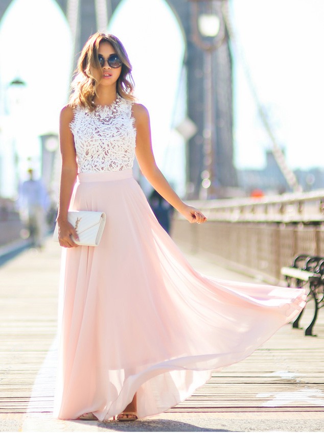 White Top Prom Dress