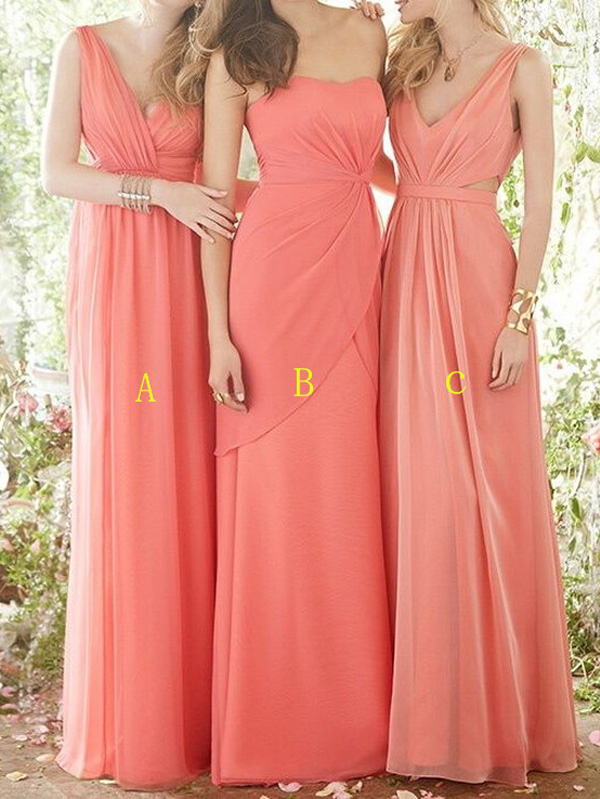 watermelon bridesmaid dresses