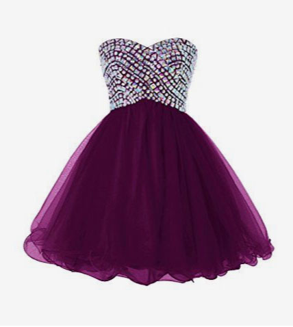 Purple Mini Prom Dresses