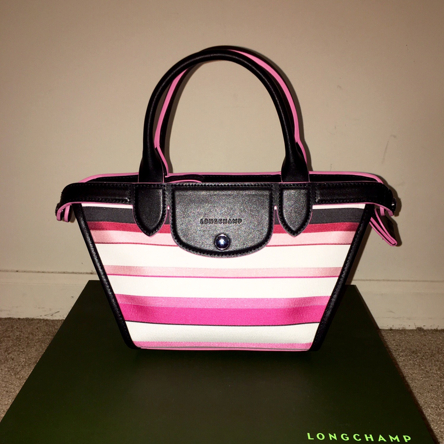 longchamp striped bag