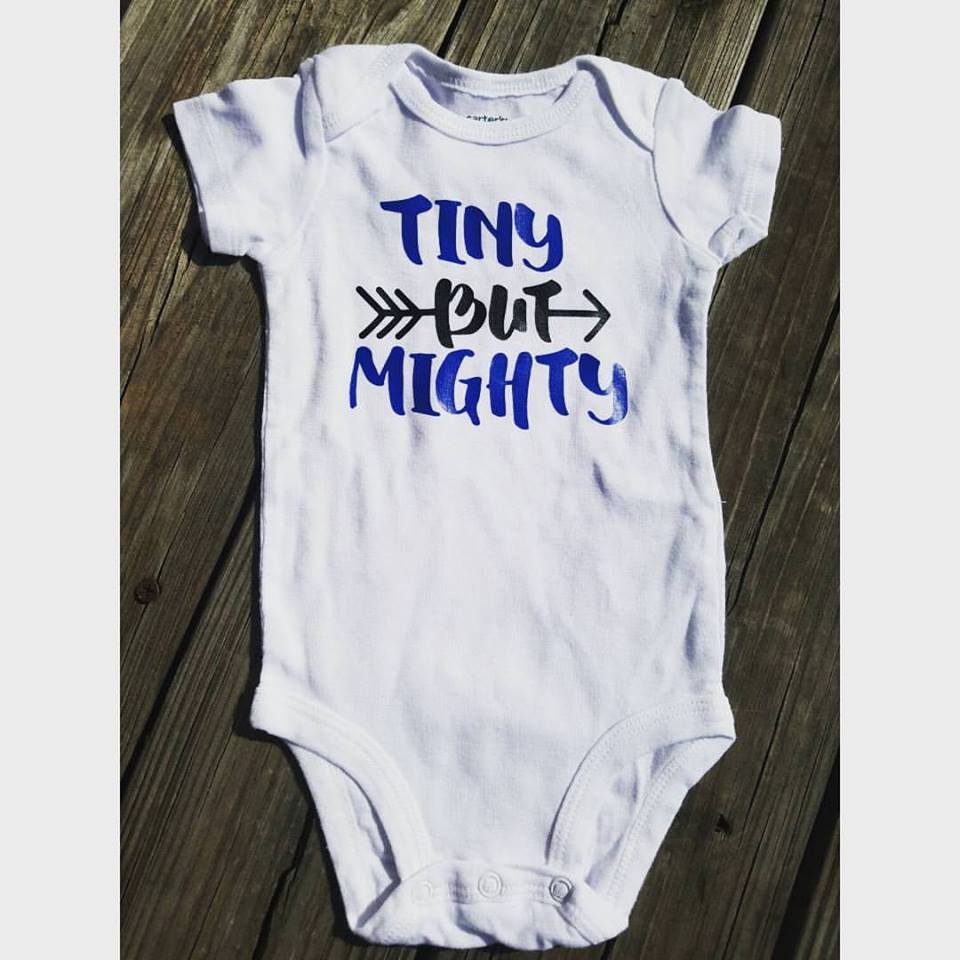 tiny but mighty onesie