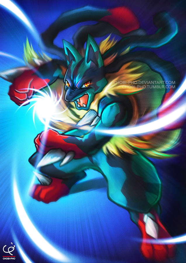 Lucario Artwork Mega Lucario Pokemon Chobi Pho S Art Shop Online Store Powered By Storenvy mega lucario pokemon chobi pho s