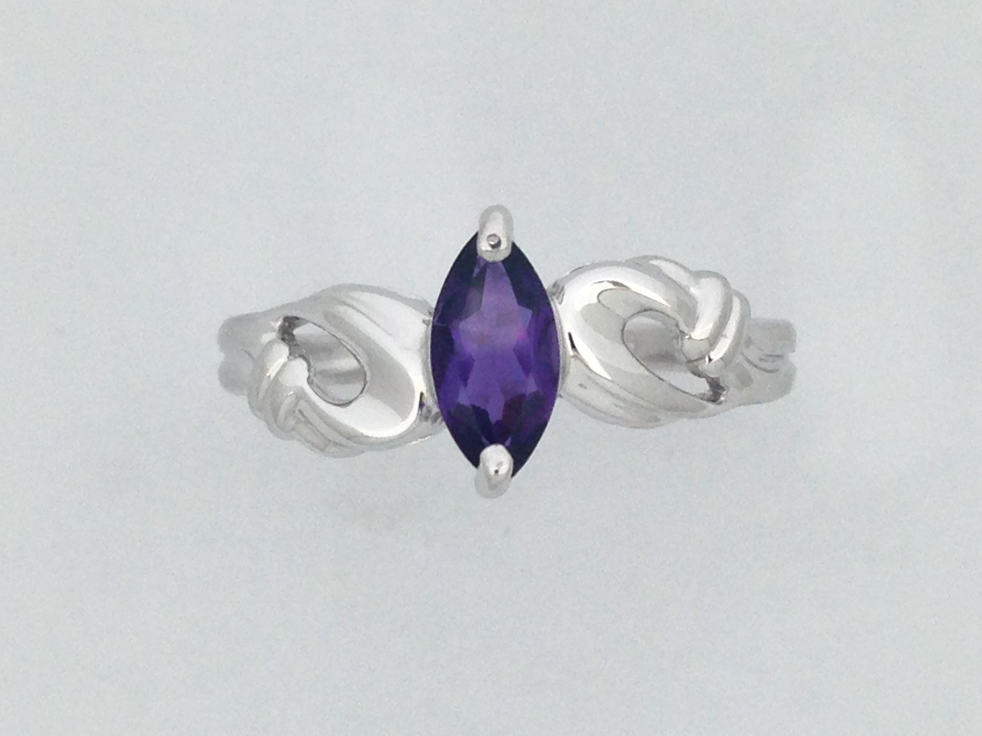 marquise amethyst ring