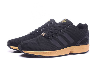 adidas zx flux black and gold womens