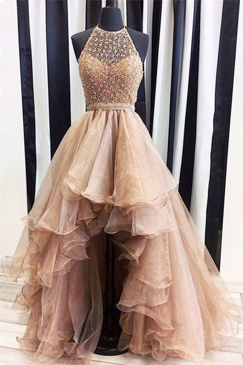 champagne occasion dress