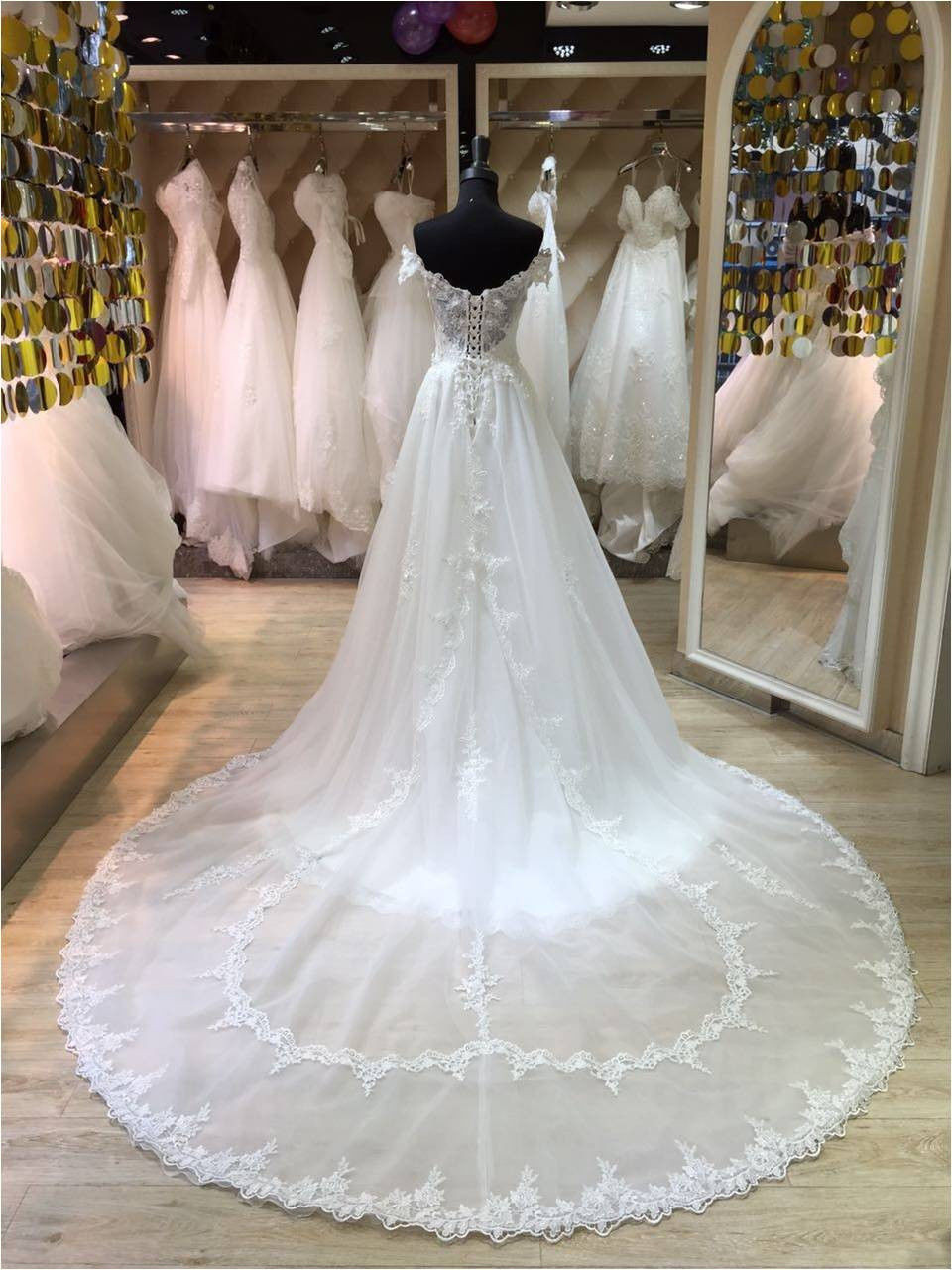 A Line Lace Wedding Dress With Overskirt White Lace Bridal Dresses Off The Shoulder Princess Style Wedding Dress Special For You Online Store Powered By Storenvy