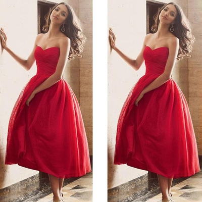 short red wedding dresses