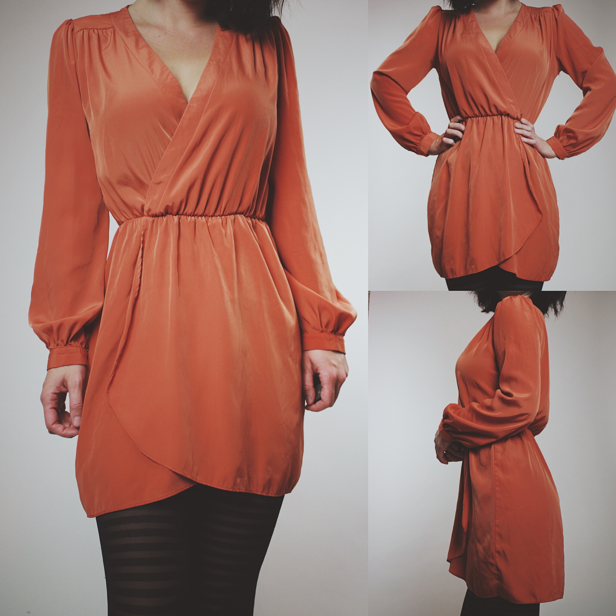 pumpkin orange dress