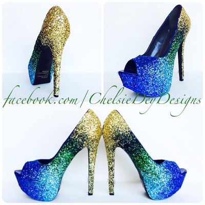 Ombre Fade Glitter Heels · Chelsie Dey Designs · Online Ombre Fade Glitter Heels · Chelsie Dey Designs · Online