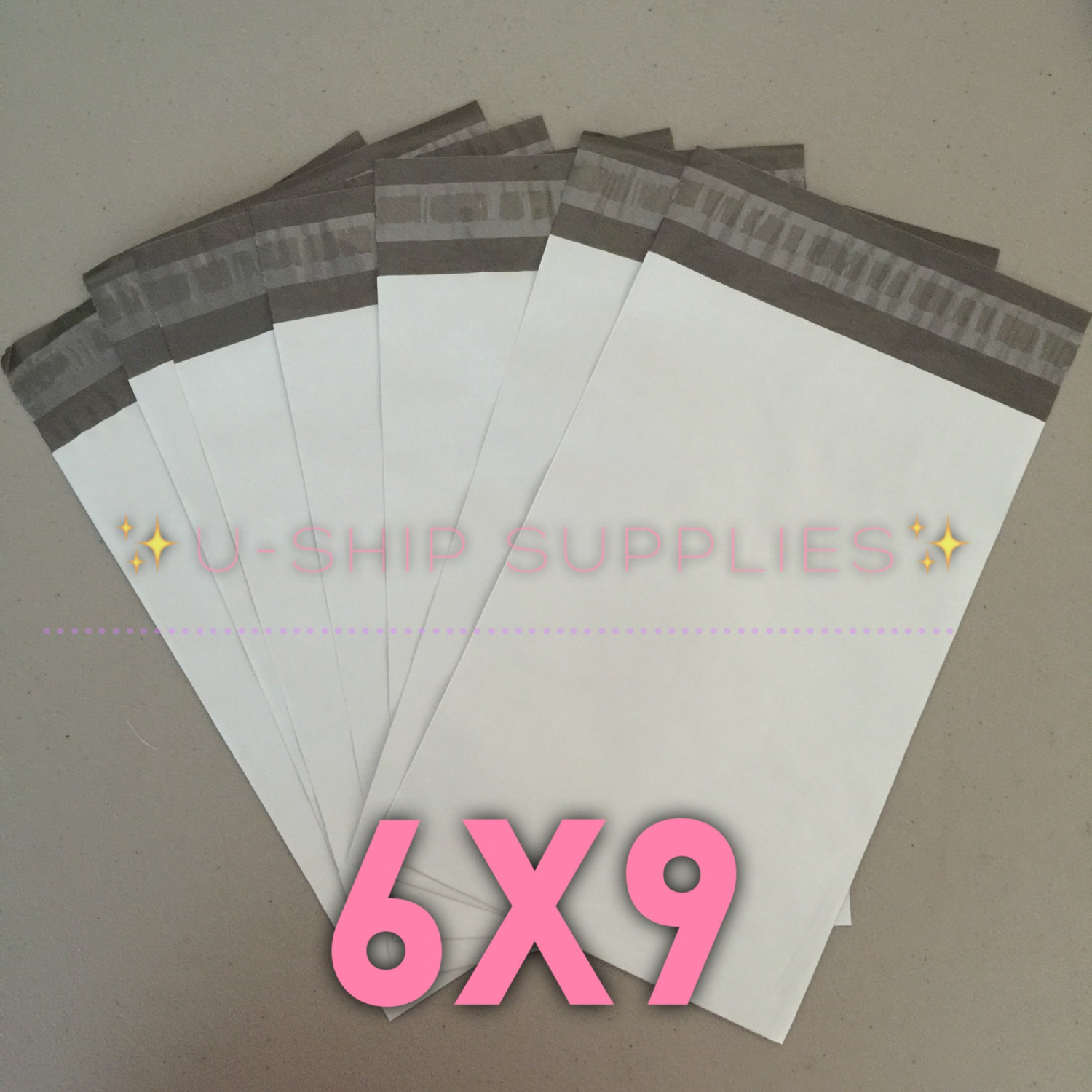 100 pieces White Poly Mailers 6x9 on Storenvy