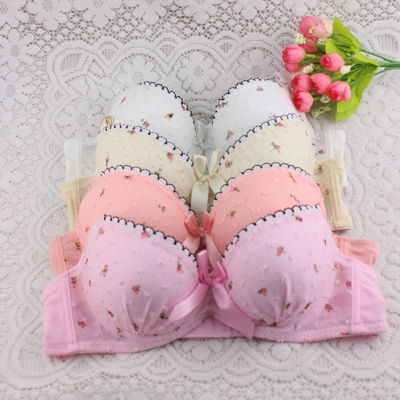 Flower with Lace Bra Set on Storenvy