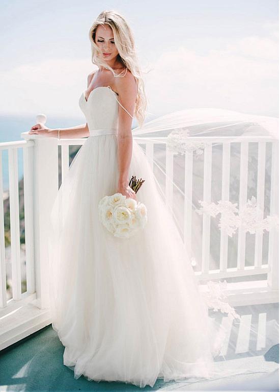 Spaghetti Strap Ivory Dress