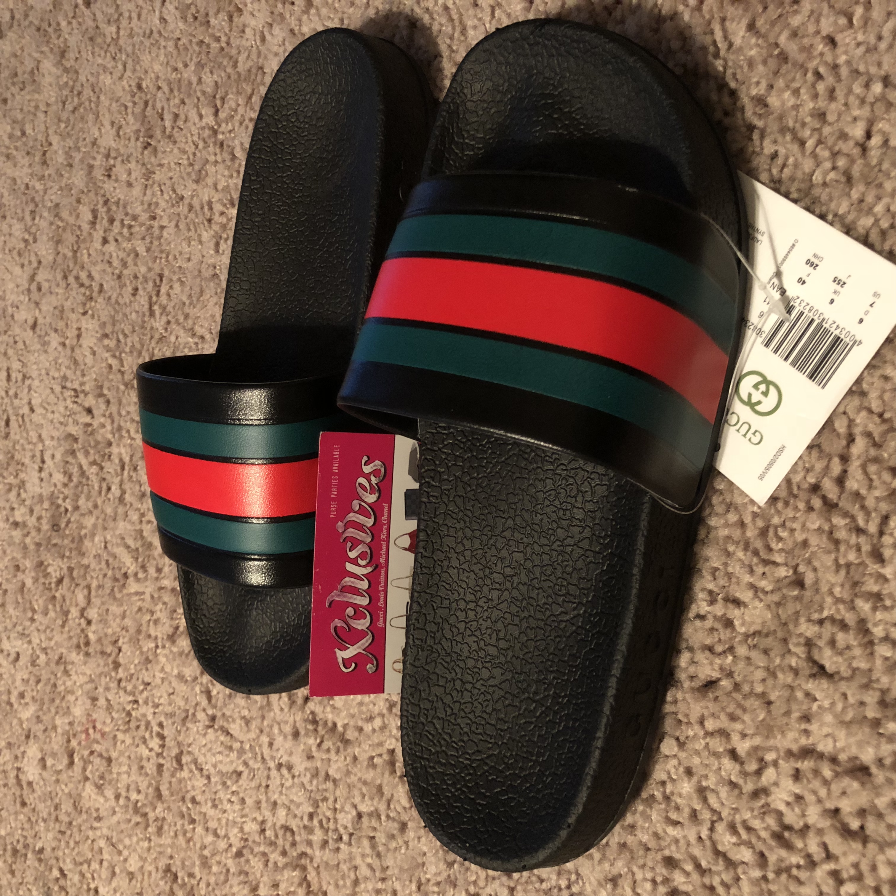 gucci slides in store