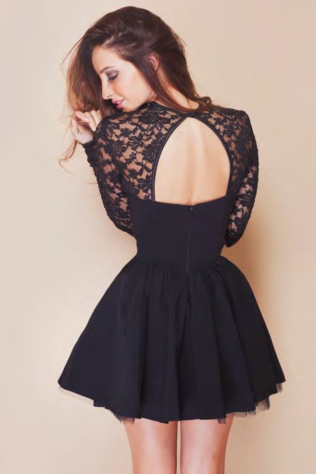 Black Short Dresses for Girls