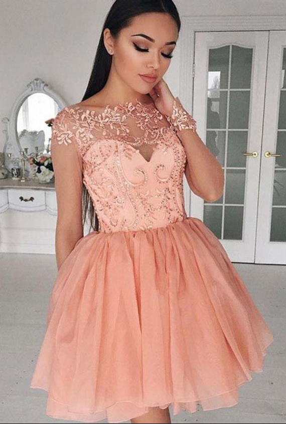 blush pink graduation dresses