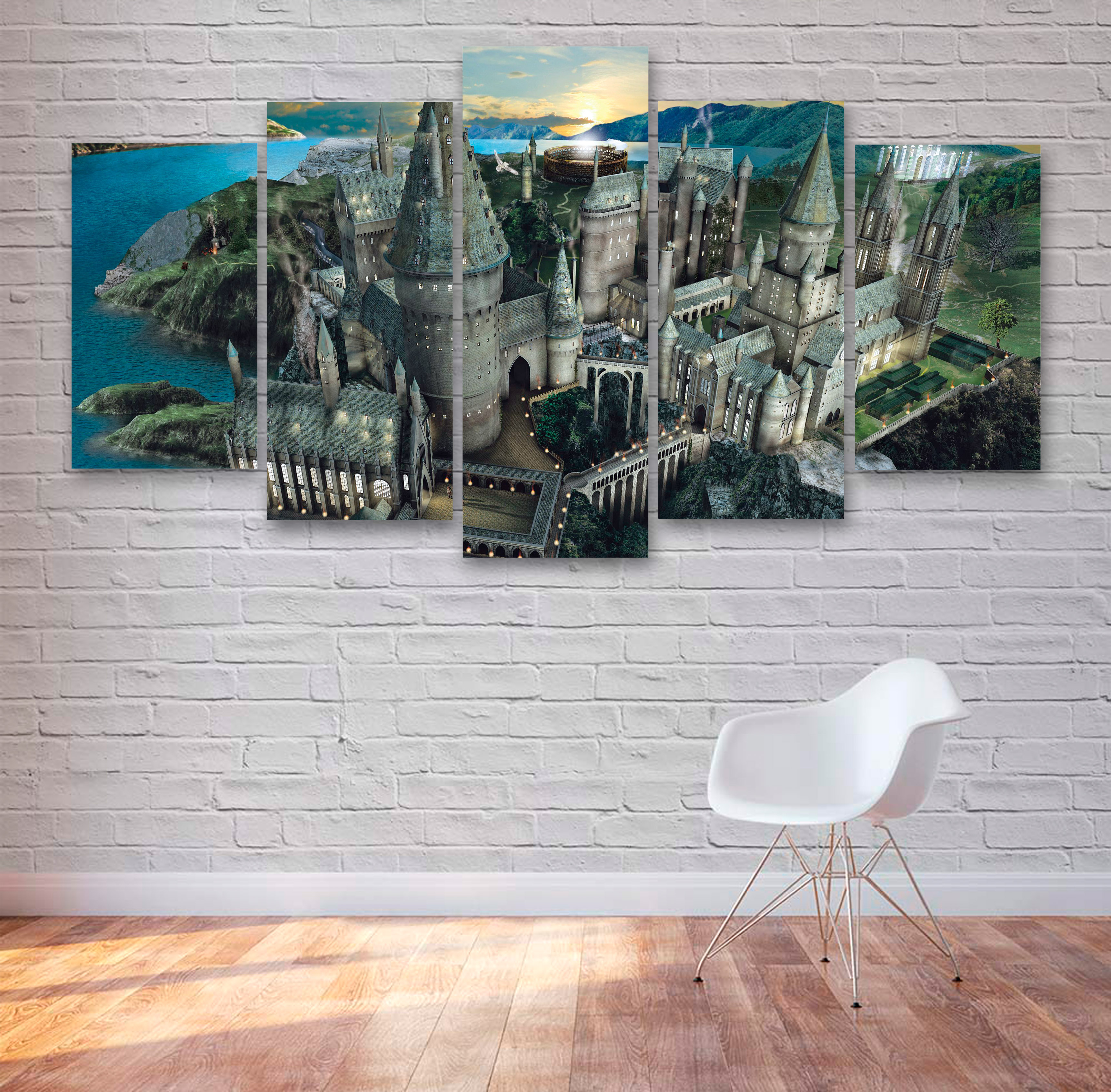 Hogwarts Harry Potter Movie 5 Piece Canvas Multi Panel Canvas