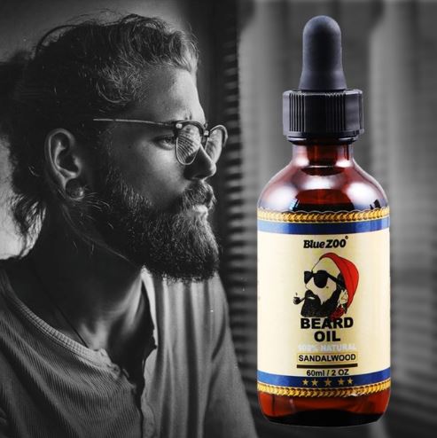 60ml Organic Men Face Beard Oil 100 Natural Soften Oil Hair