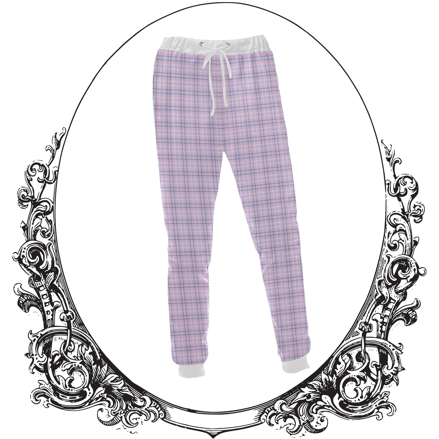 pastel plaid pants
