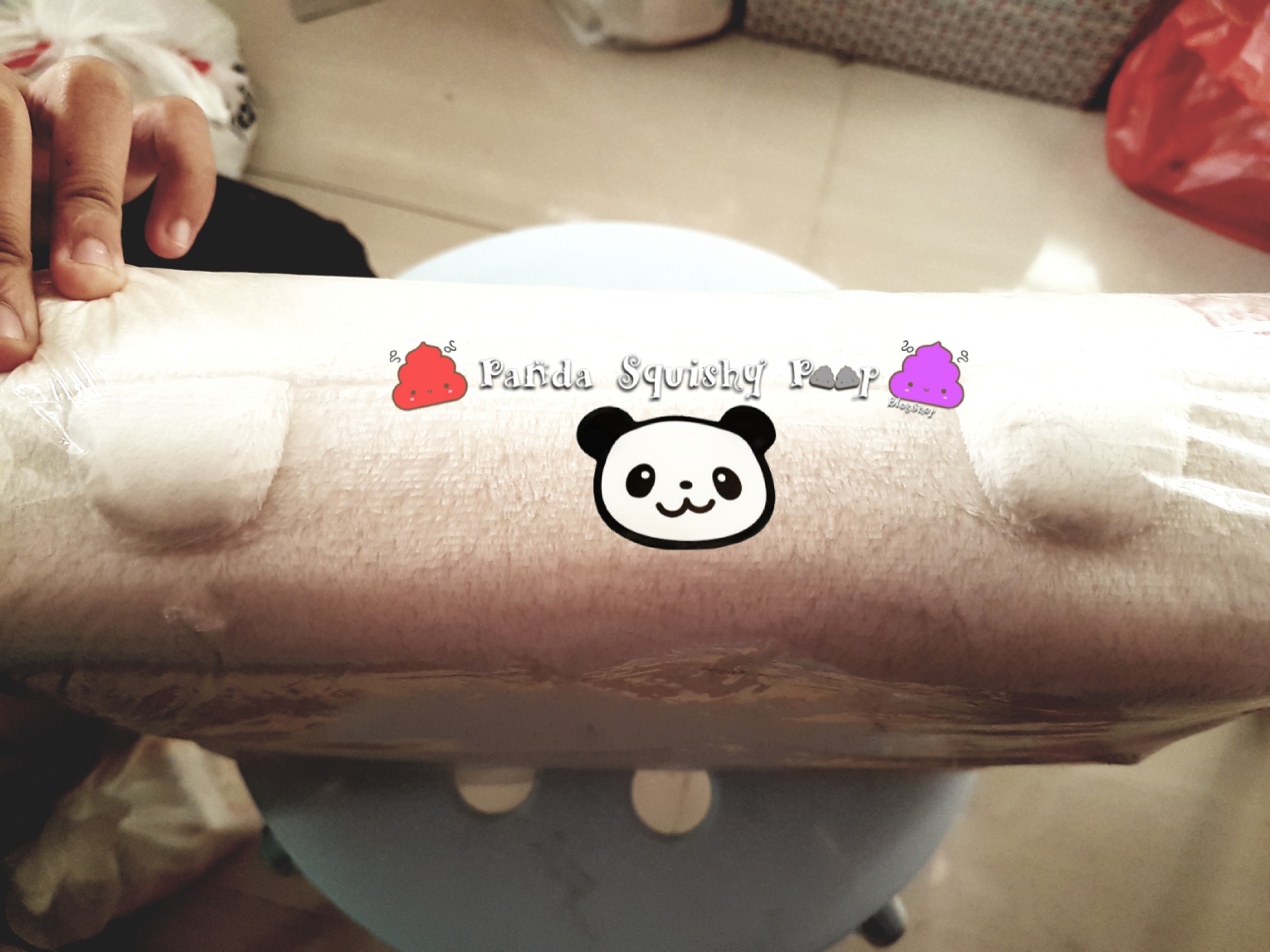 Panda Squishy Poop Hannari Tofu Mini Pillow With Zipper Online