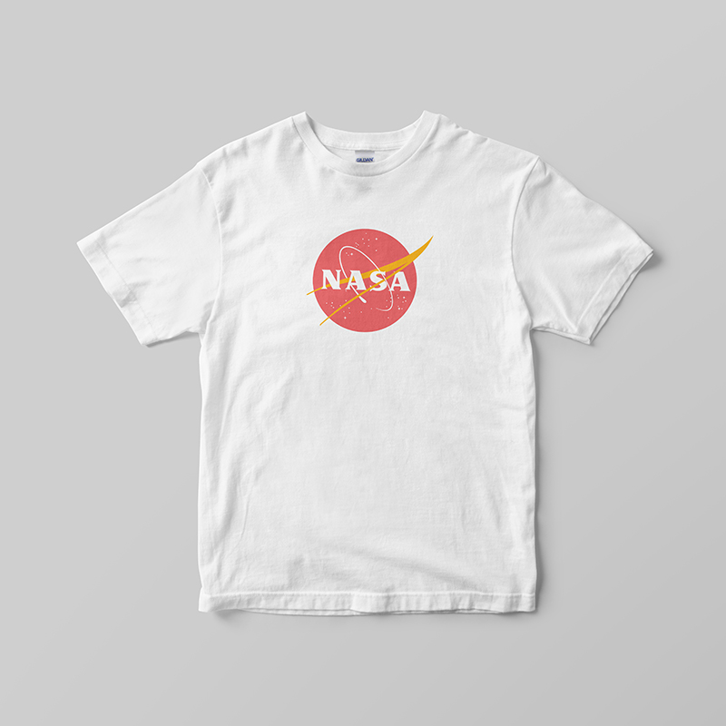 red nasa t shirt