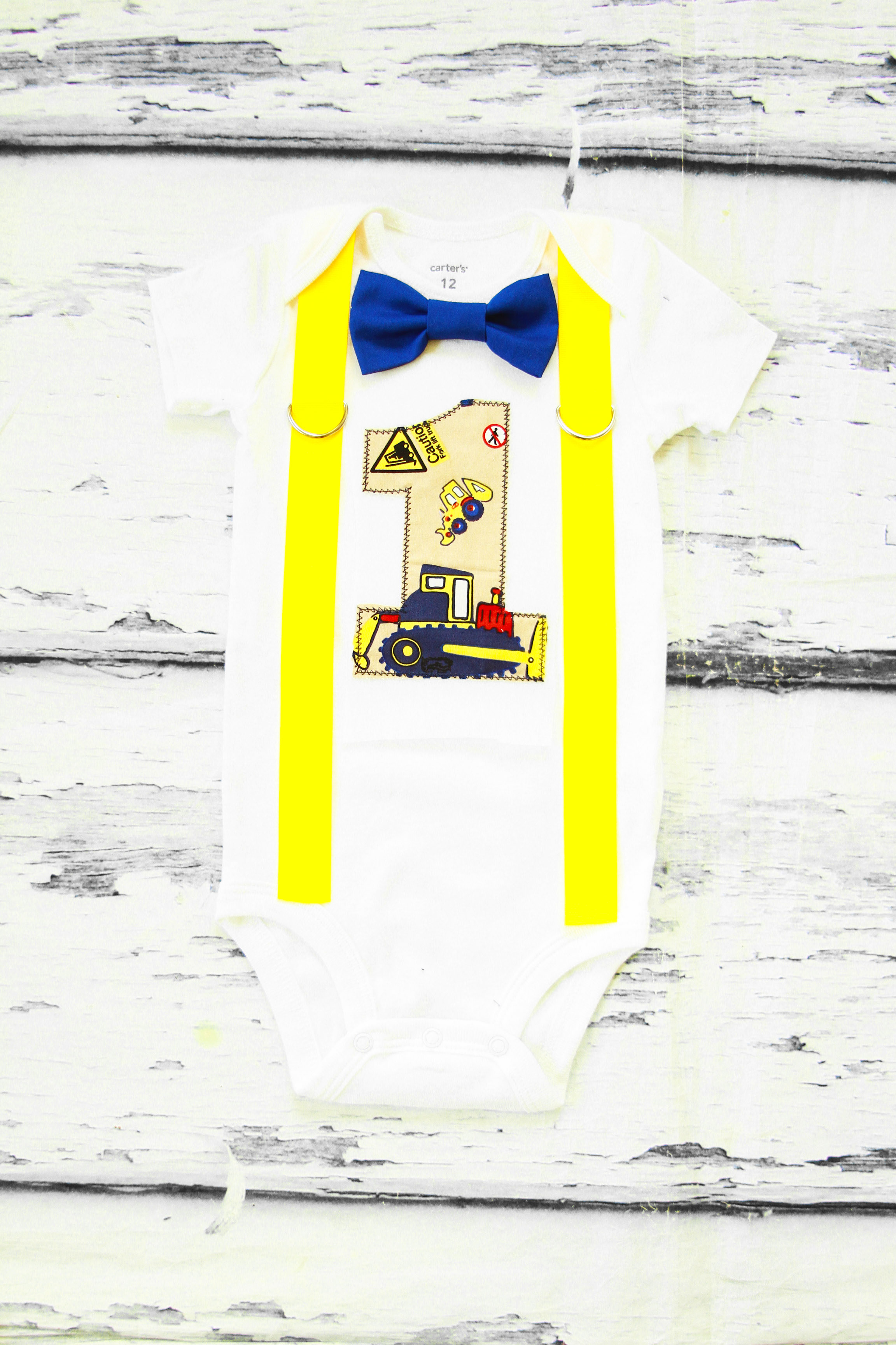 construction first birthday outfit