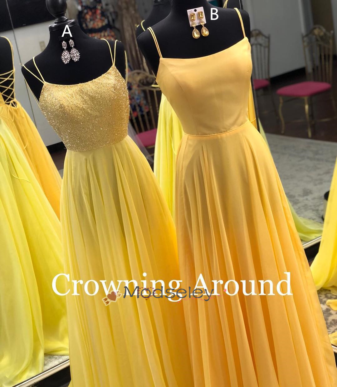yellow long prom dresses 2019