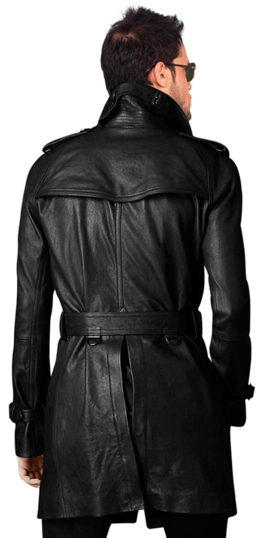 Us 33 99 New Men S Leather Trench Coat Medium And Long Winter Motorcycle Lapel Casual In Faux