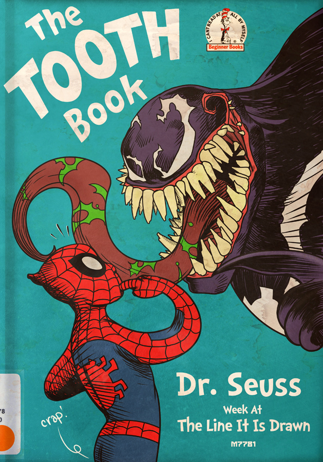 seuss the teeth ebook w/ venom and spider-gentleman bought by means of m7781 print keep graphic about Dr.seuss Book Covers Printable known as seuss the teeth e-book w/ venom and spider-guy bought by way of m7781 print retail outlet
