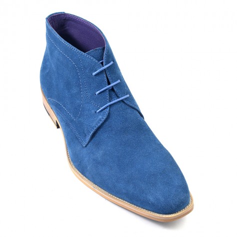 mens blue suede chukka boots