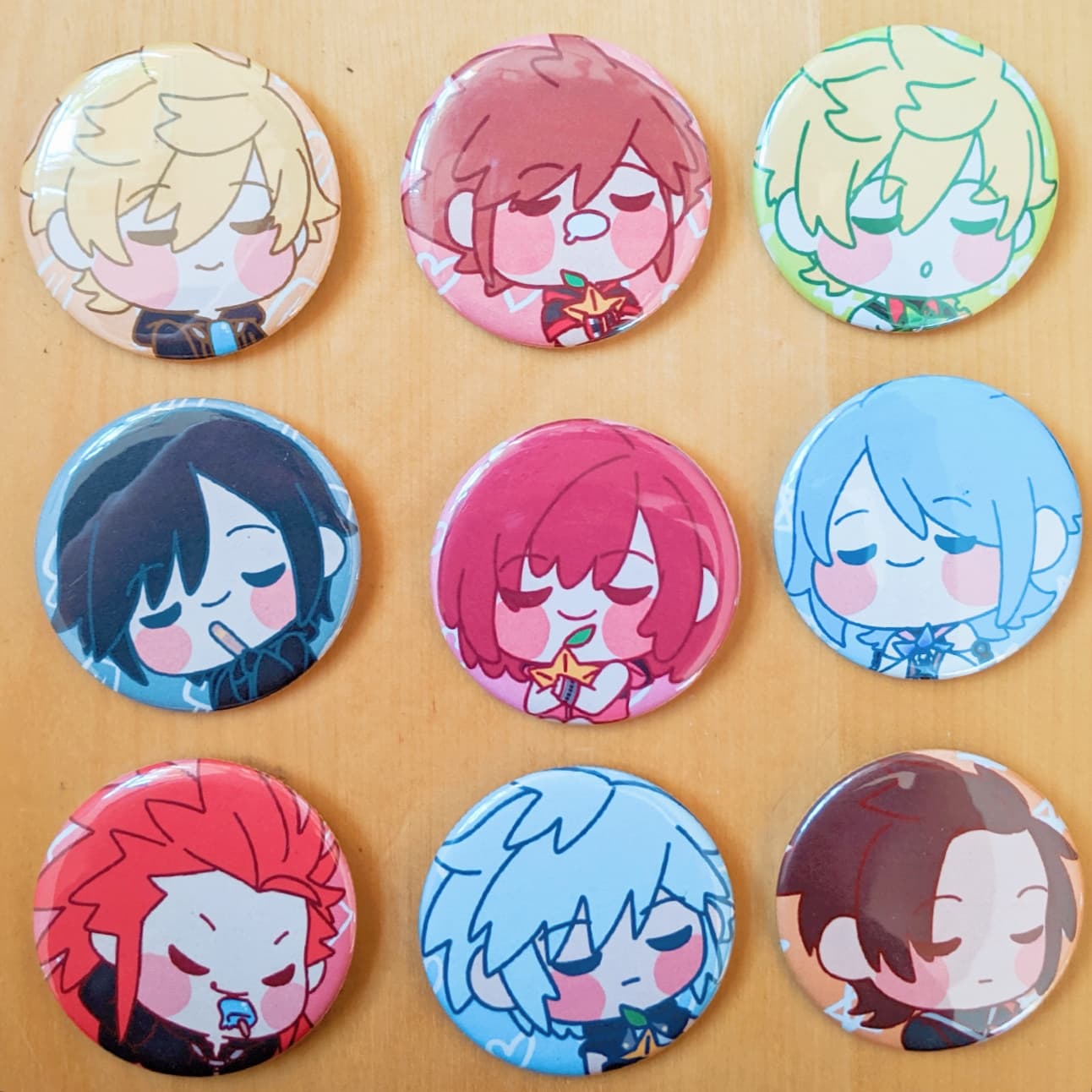 Terra and Ventus kingdom hearts buttons lion Aqua