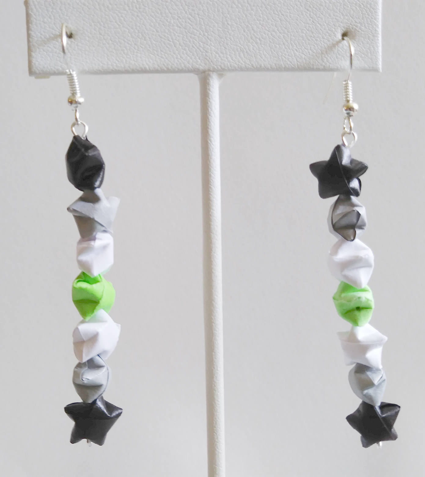 Gender Pride Star Origami Jar Earrings