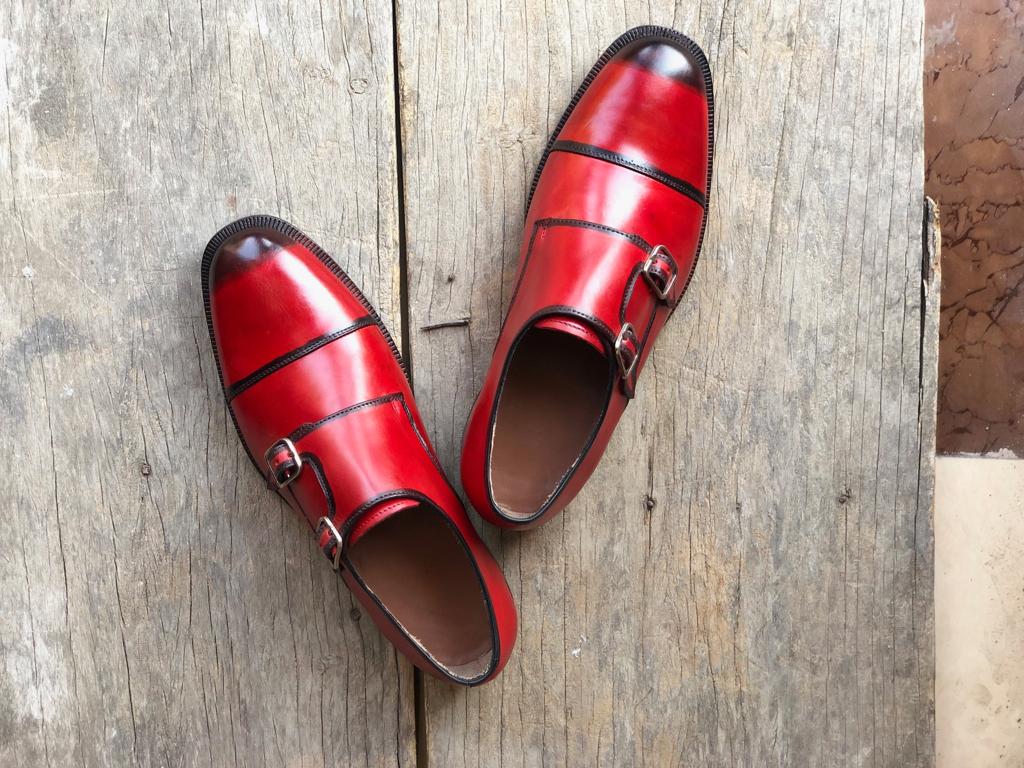 wine colour formal shoes