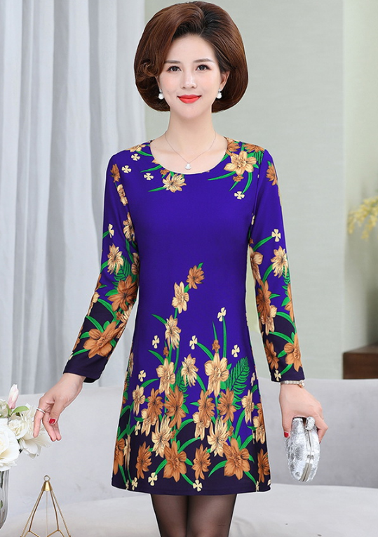 flower print one piece dress