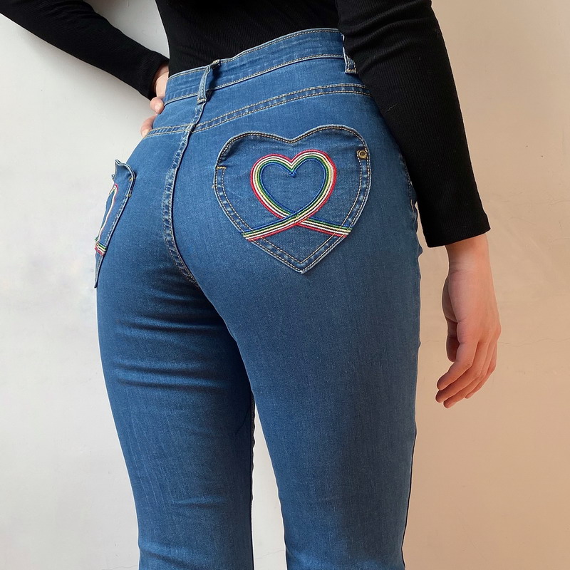 Jeans with heart pockets Clearance