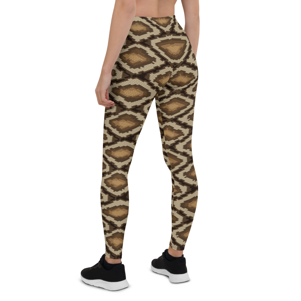 Python Snake Skin Patterned Leggings Snake Skin Print