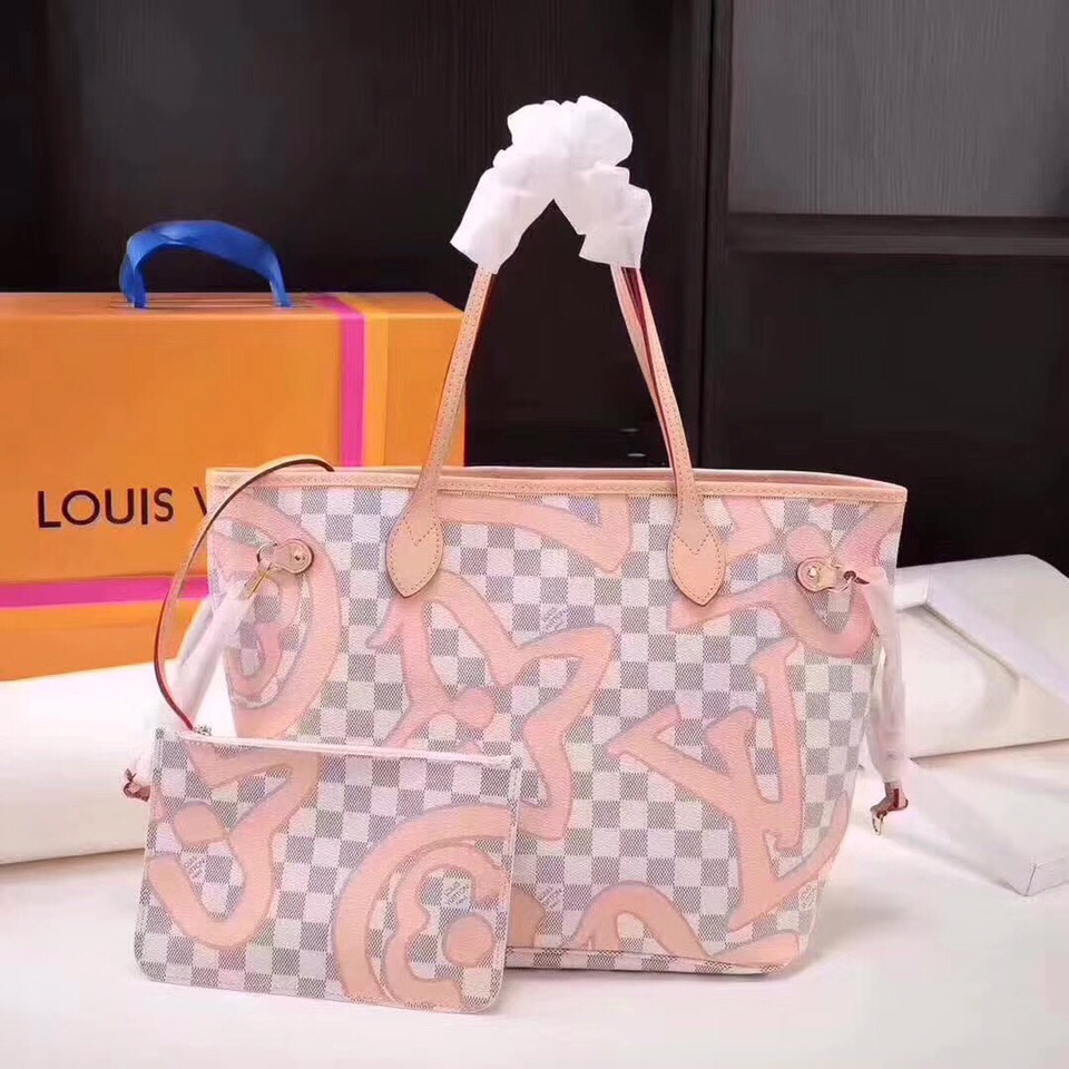 louis vuitton neverfull mm cherry damier ebene